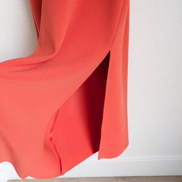Bec + Bridge Ella Flame Orange Cutout Slit Midi Sleeveless Dress, size 10 - Picture 8 of 14